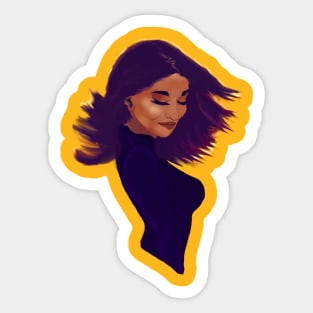 Just a Girl Sticker